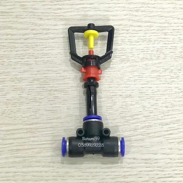 5 béc xòe phun mưa mini kèm T 8mm