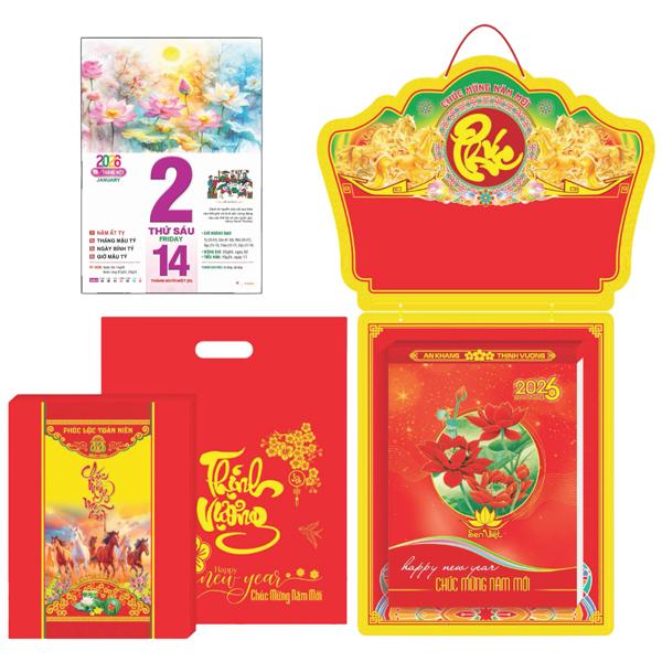 Lịch Bloc Siêu Cực Đại - Sen Việt - Bảng Treo Metalize - 29 x 42 cm - TĐ5