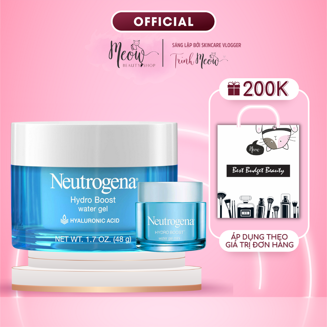 Gel dưỡng Neutrogena cấp ẩm Hydro Boost Water Gel - Meow Beauty Shop by Trinh Meow