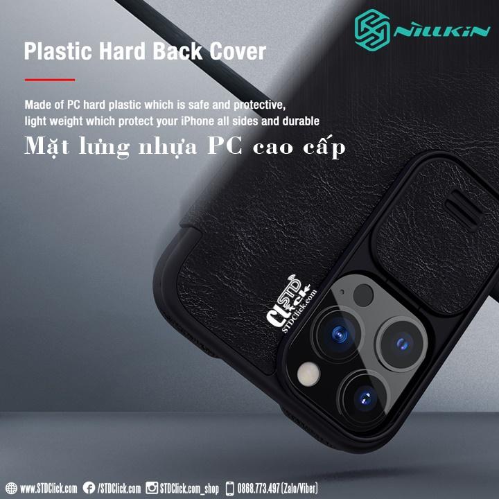 BAO DA DÀNH CHO ĐIỆN THOẠI IPHONE 13 PRO MAX - 13 PRO - 13 NILLKIN QIN BẢO VỆ CAMERA