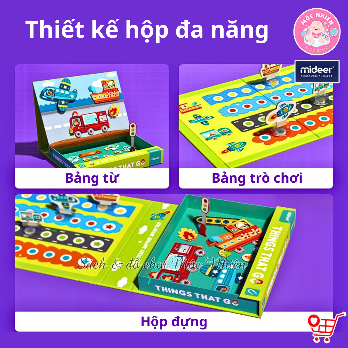 Đồ Chơi Xếp Hình Nam Châm Sáng Tạo Phiên Bản Mới Bao Gồm Trò Chơi BoardGame - Mideer Magnets Toys