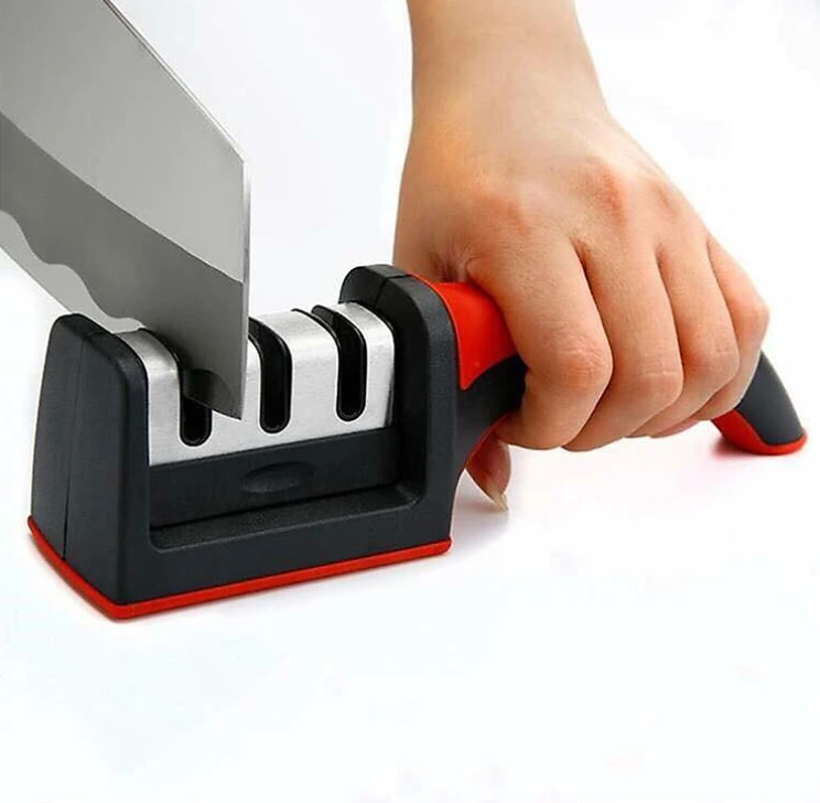Dụng Cụ Mài Dao, Mài Kéo 3 Rãnh Cực Sắc Bén Đa Năng Dễ Sử Dụng, Tốc Độ Nhanh Tiện Lợi