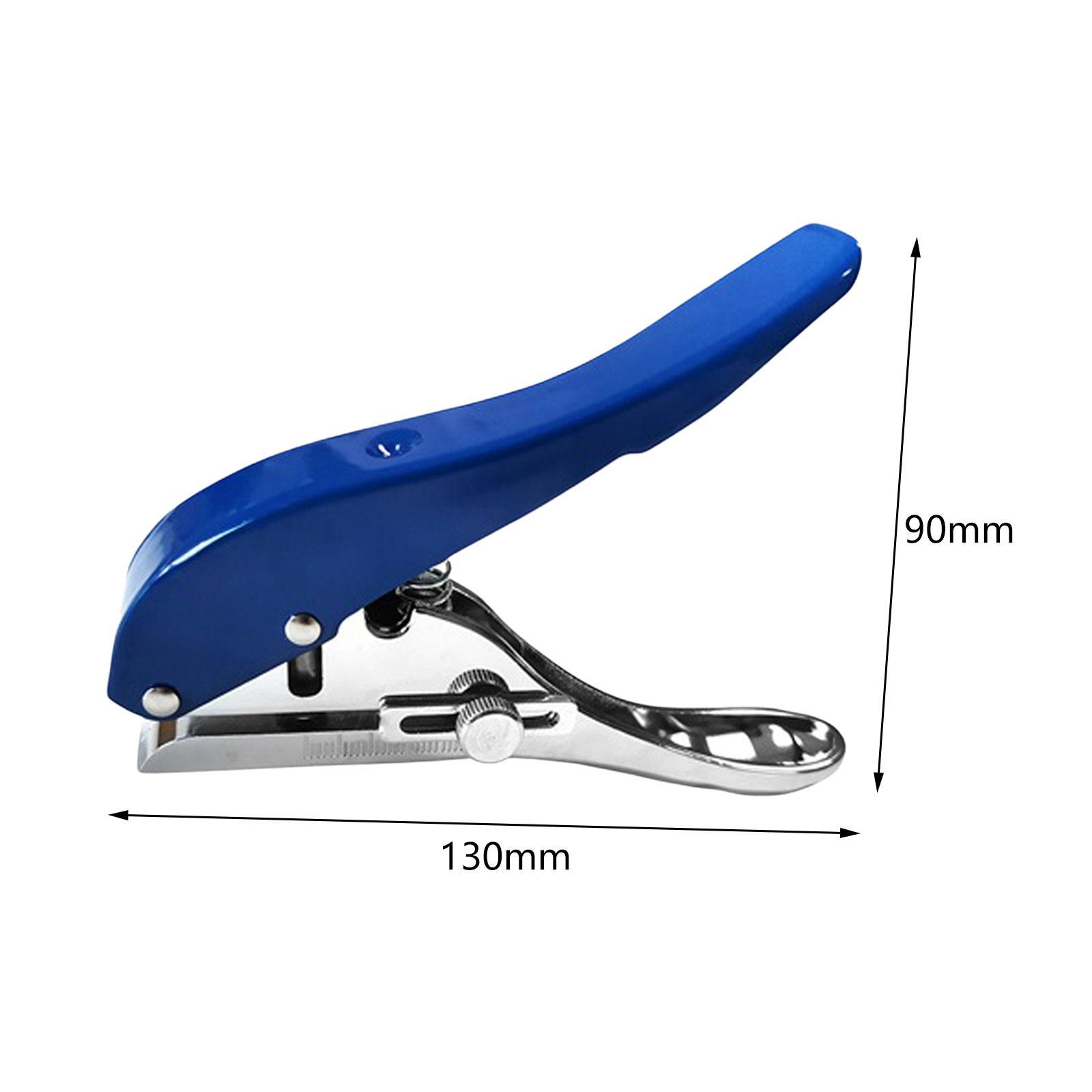 Single Hole Punch Hole Puncher 8mm Durable Zinc Alloy 25 Sheet Punch Capacity Paper Punch Punching Pliers for Paper Cards Cardboard Supplies