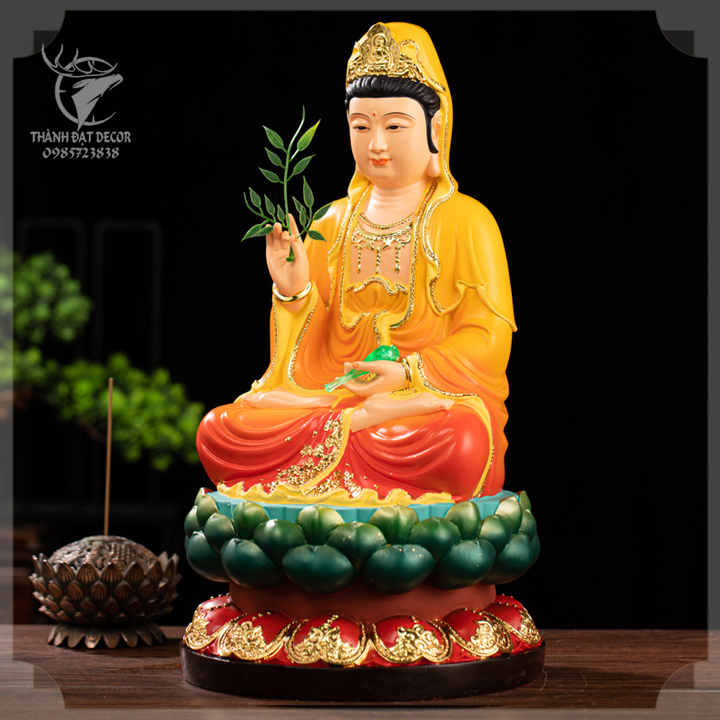 Tượng Quan Âm Bồ Tát , Phật Tổ Như Lai , Thích Ca Mâu Ni Phật , Chất Liệu Polyresin Size 30Cm , Tượng Thờ Cúng , Quà Tặng