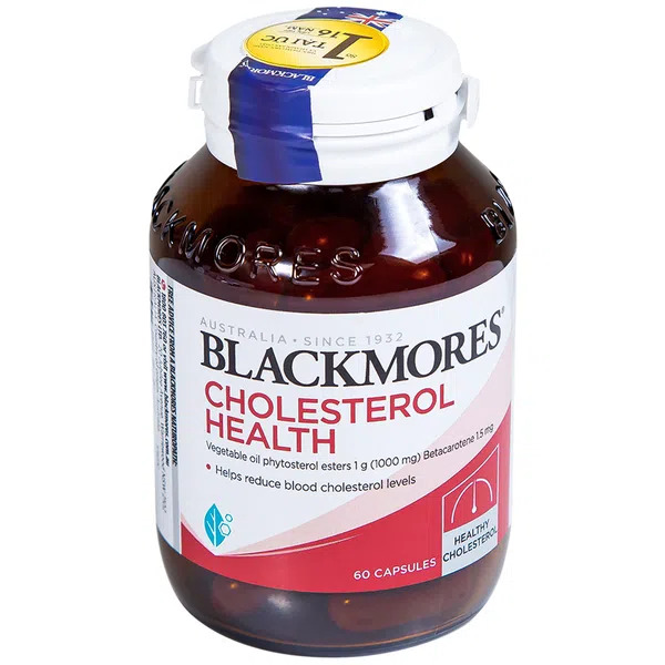 Viên Uống Hạ Mỡ Máu Hỗ Trợ Cân Bằng Cholesterol  Blackmores Cholesterol Health Hộp 60 viên