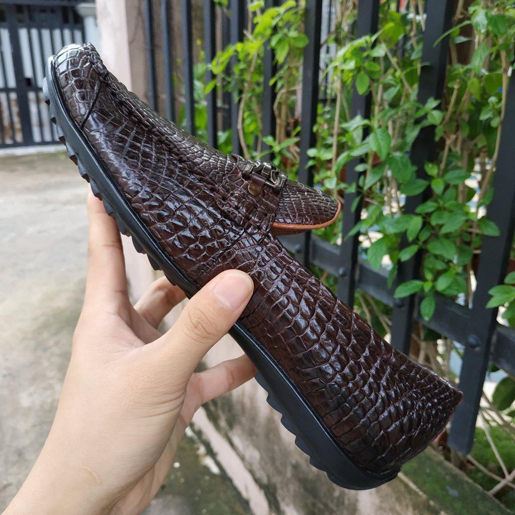 Giày Lười/mọi nam Da Chân Cá Sấu Đẹp Khó Cưỡng!