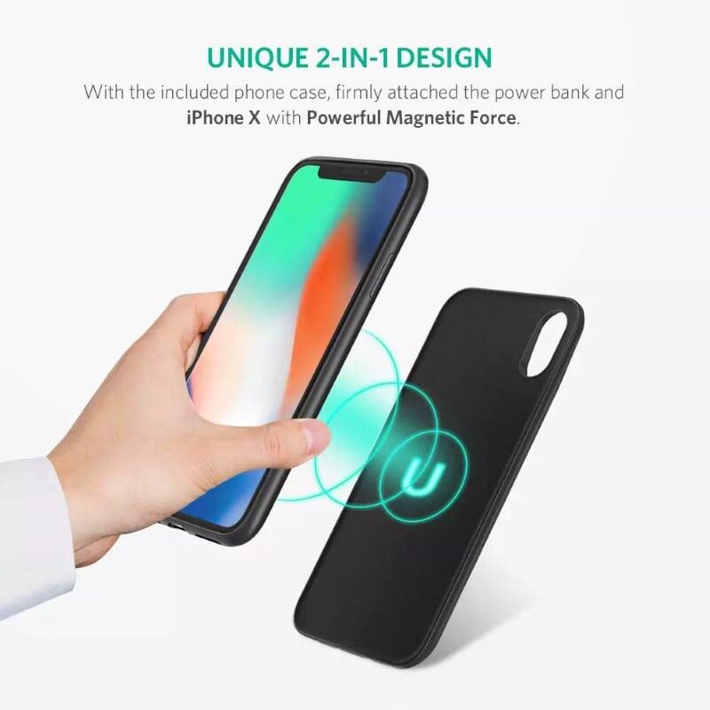 Ugreen UG50580PB128TK 3600Mah màu Đen Ốp sạc dự phòng cho Iphone X - HÀNG CHÍNH HÃNG