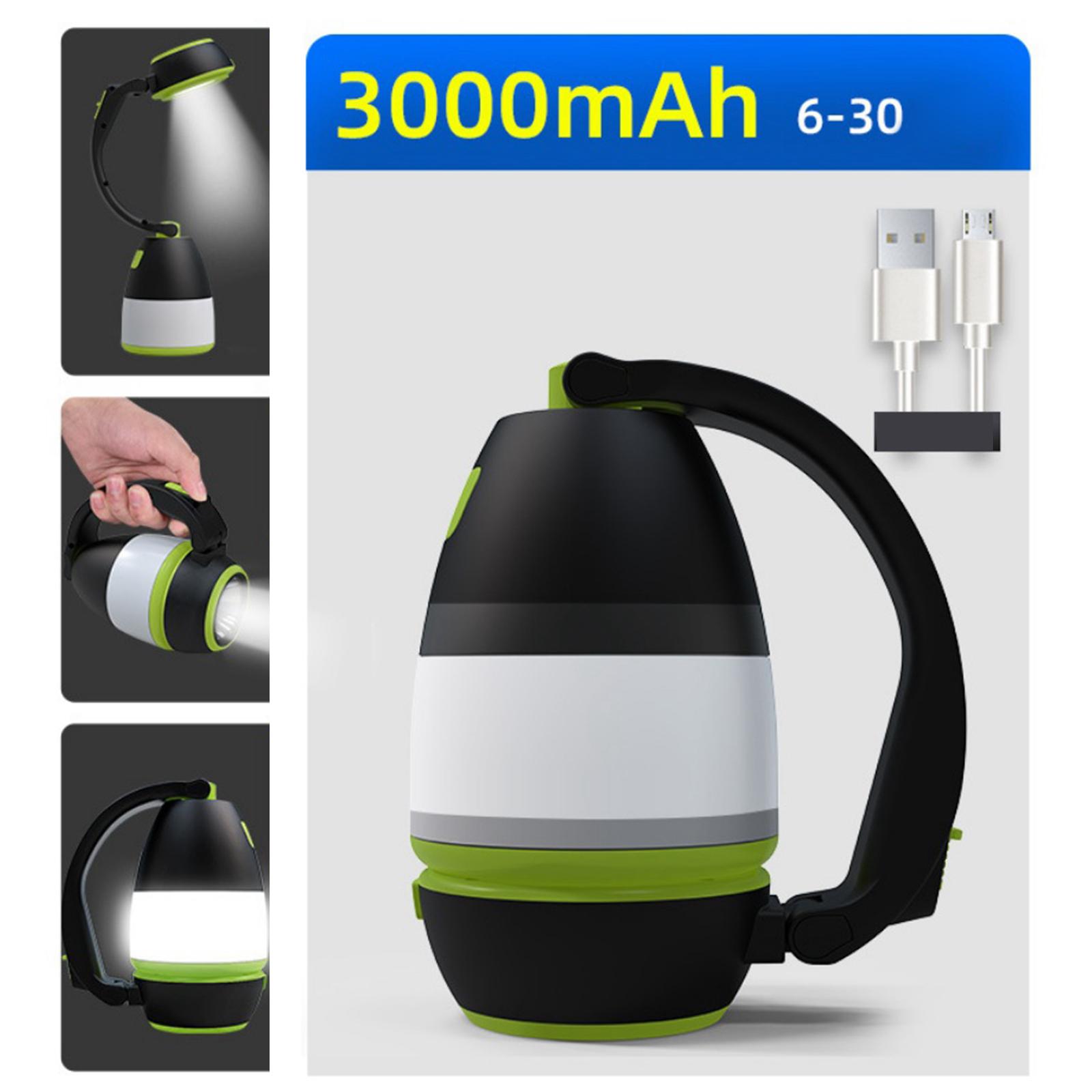 Camping Light Lantern Lamp Flashlight Torch Reading Lamp Strobe Green