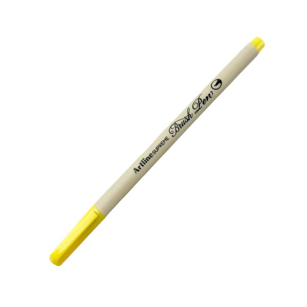 Bút Lông Đầu Cọ Artline Supreme Brush Pen EPFS-F - Màu Vàng