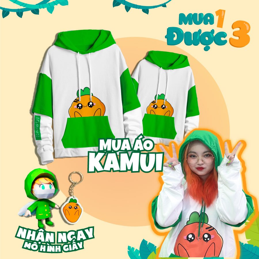 Áo Hoodie Kamui, Áo Hoodie Cà Rốt, Áo Hoodie Kamui Hero Team