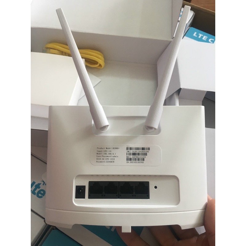 Bộ Phát Wifi Sim 3G 4G CPE RS980+ Tốc độ 150Mbps Kết nối 32 user -Hỗ Trợ 4 Cổng LAN