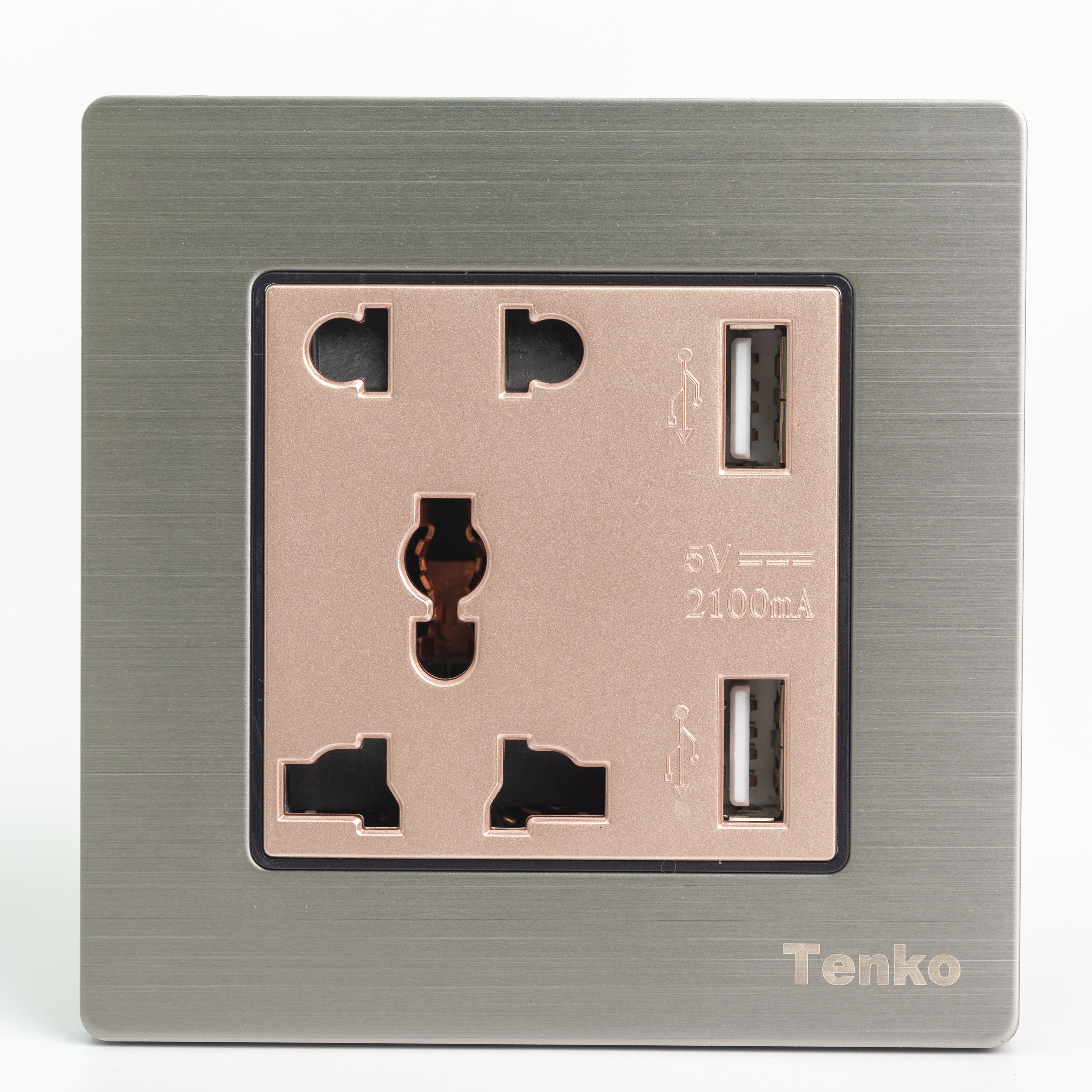 Ổ Cắm USB & Điện Đa Năng Âm Tường TENKO TK-F71-B-44