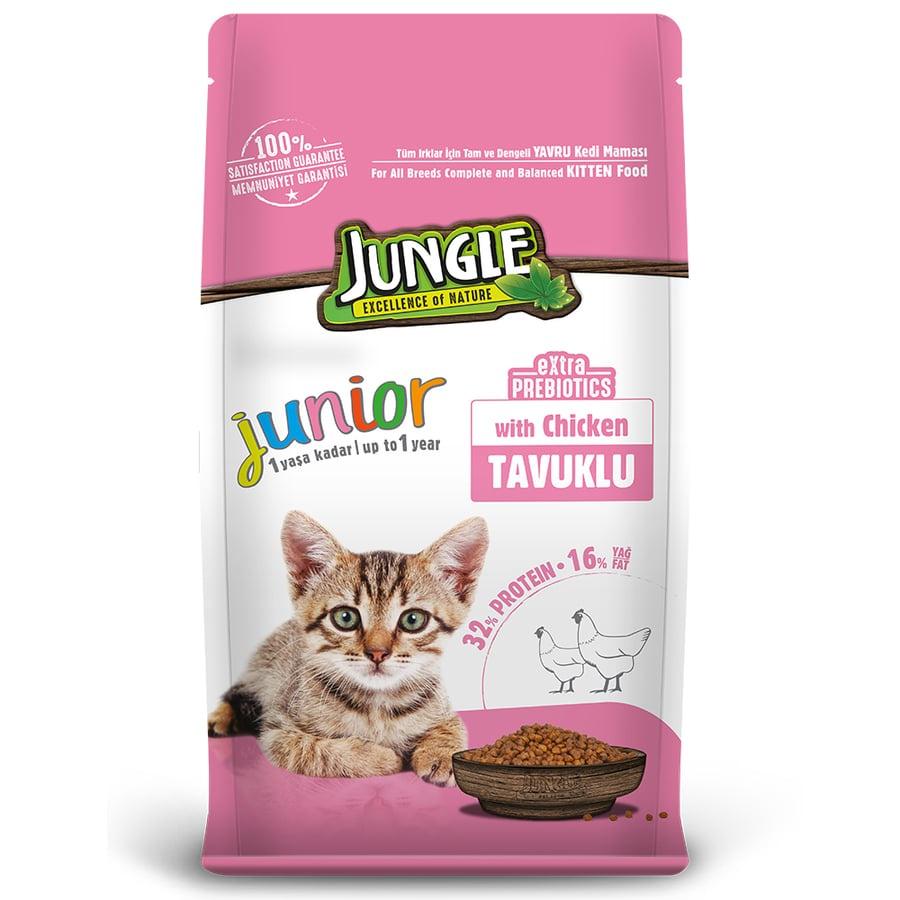 Thức Ăn Cho Mèo Con Jungle Kitten Food With Chicken Bao 15kg - Xuất Xứ Thổ Nhĩ Kỳ