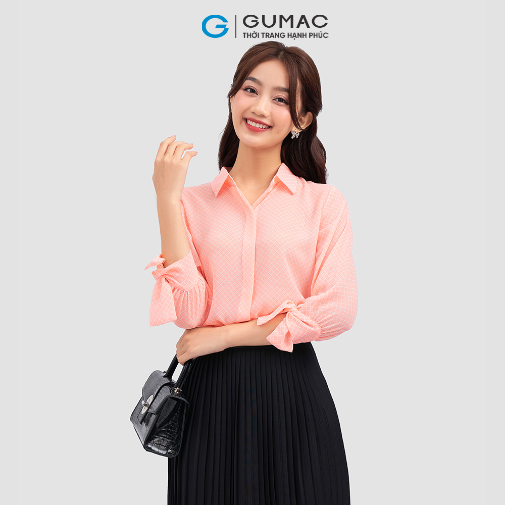 Áo sơ mi tay lỡ AC12025 thời trang GUMAC