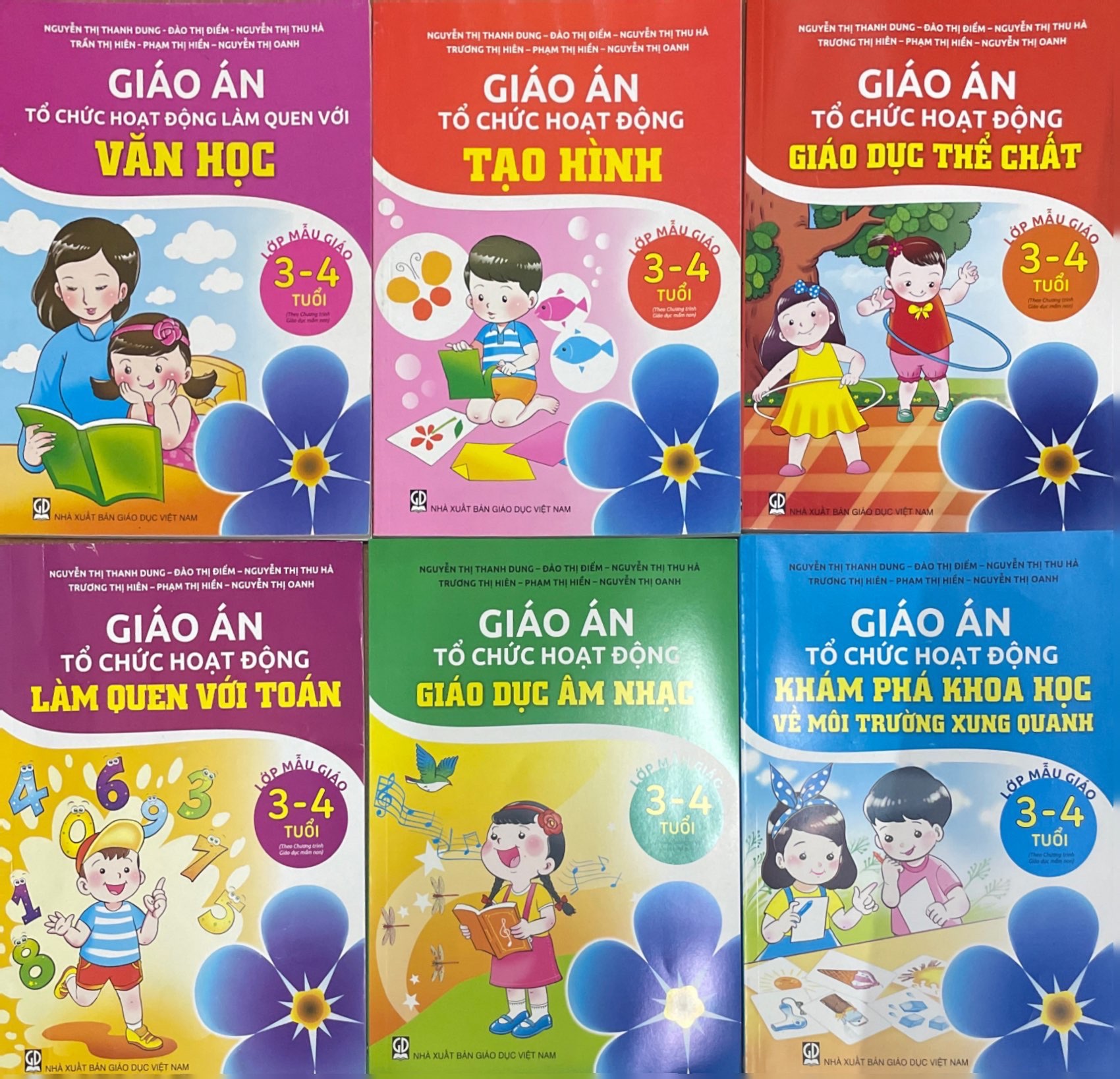 Combo 6 cuốn Giáo Án Tổ Chức Hoạt Động Giáo Dục Âm Nhạc 3-4 tuổi(DT)