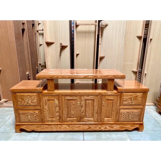 Kệ tivi thớt 5 cánh gỗ sồi 2m/2m2*40cm