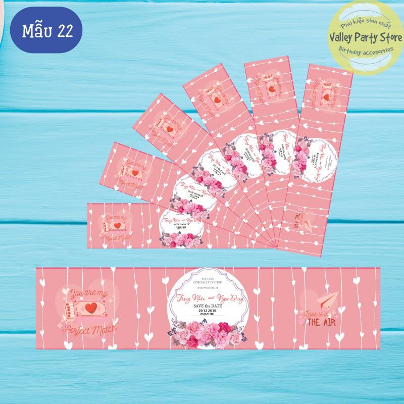 Combo 2 Bảng Cổng Cưới 60x80cm + Bảng Treo Cổng Hoa 50x70cm + 12 Tem Dán Chai Nước