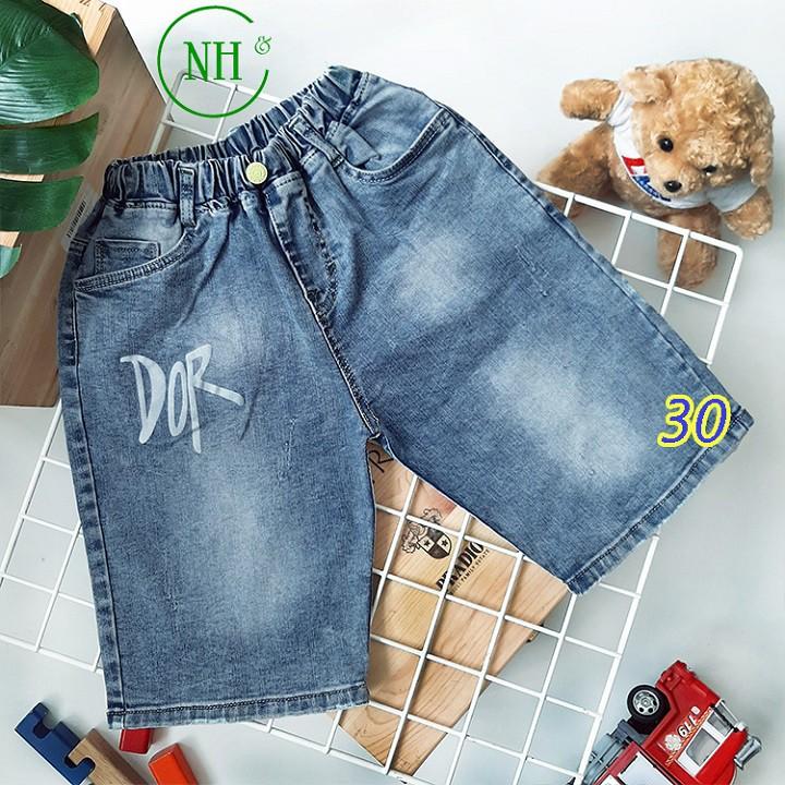 Quần short cho bé 30kg đến 50kg - quần short jean co giãn - NH Kids Shop