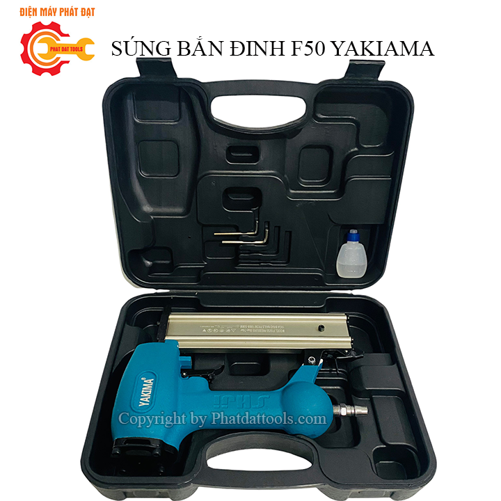 Súng Bắn Đinh Thẳng Dùng Hơi F50 YAKIMA-Đinh Dài Tối Đa 50mm
