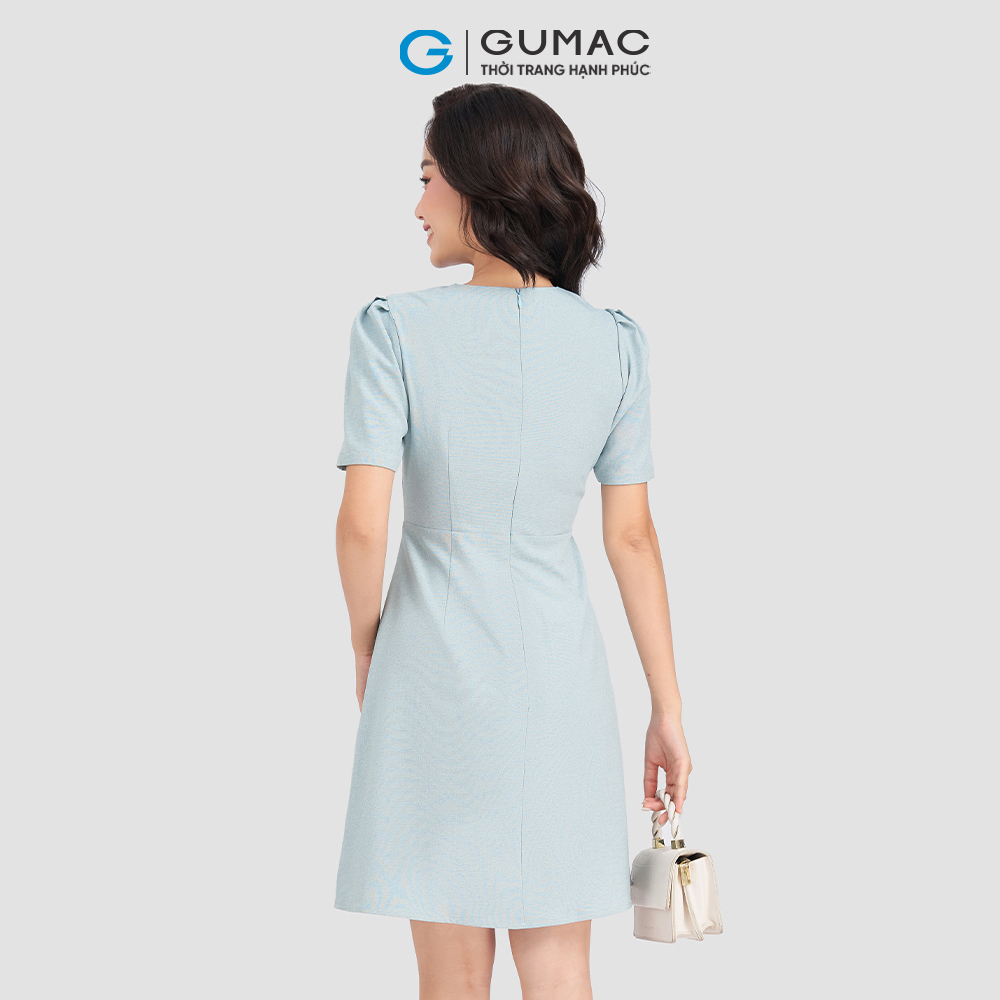 Đầm basic phối ngọc GUMAC DD03032