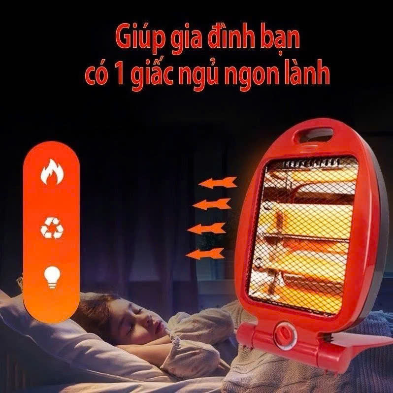 Máy sưởi nhập khẩu quạt sưởi ấm mini Văn Phòng Quạt Sưởi Ấm Làm Nóng Nhanh An Toàn Nhỏ Gọn Tiện Lợi Tự Động Ngắt Khi Đổ Hoặc Nghiêng Quạt - Hàng nhập khẩu