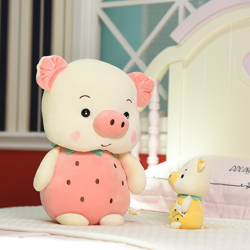 Gấu Bông Heo Trái Cây, Lợn Trái Cây Siêu Mềm Dễ Thương  (23cm---&gt;70cm) Vải Miniso 4 Chiều Êm Ái, Hàng Xịn Loại 1 Cao Cấp