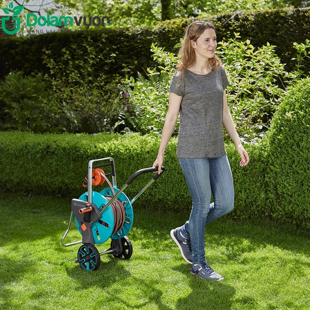 Bộ vòi tưới cây xe cuộn 20 mét Gardena 18517-20