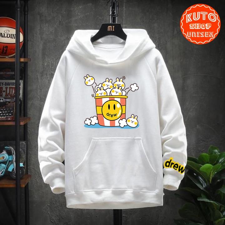 ÁO HOODIE DREW Nỉ Ngoại Cao Cấp In Pet Siêu Bền Siêu Đẹp (HD2850 - Giỏ Thỏ - Kèm Ảnh Thật) (TONI SHOP)