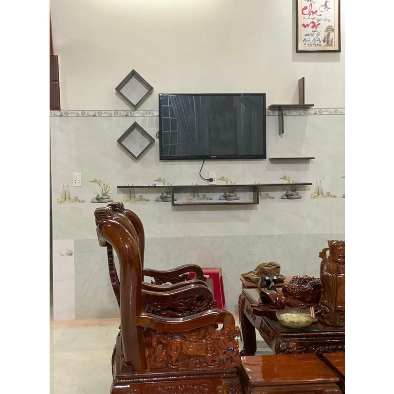Bộ Kệ Ti Vi Treo Tường Trang Trí VKTV03- Nội Thất Lắp Ráp Viendong Adv