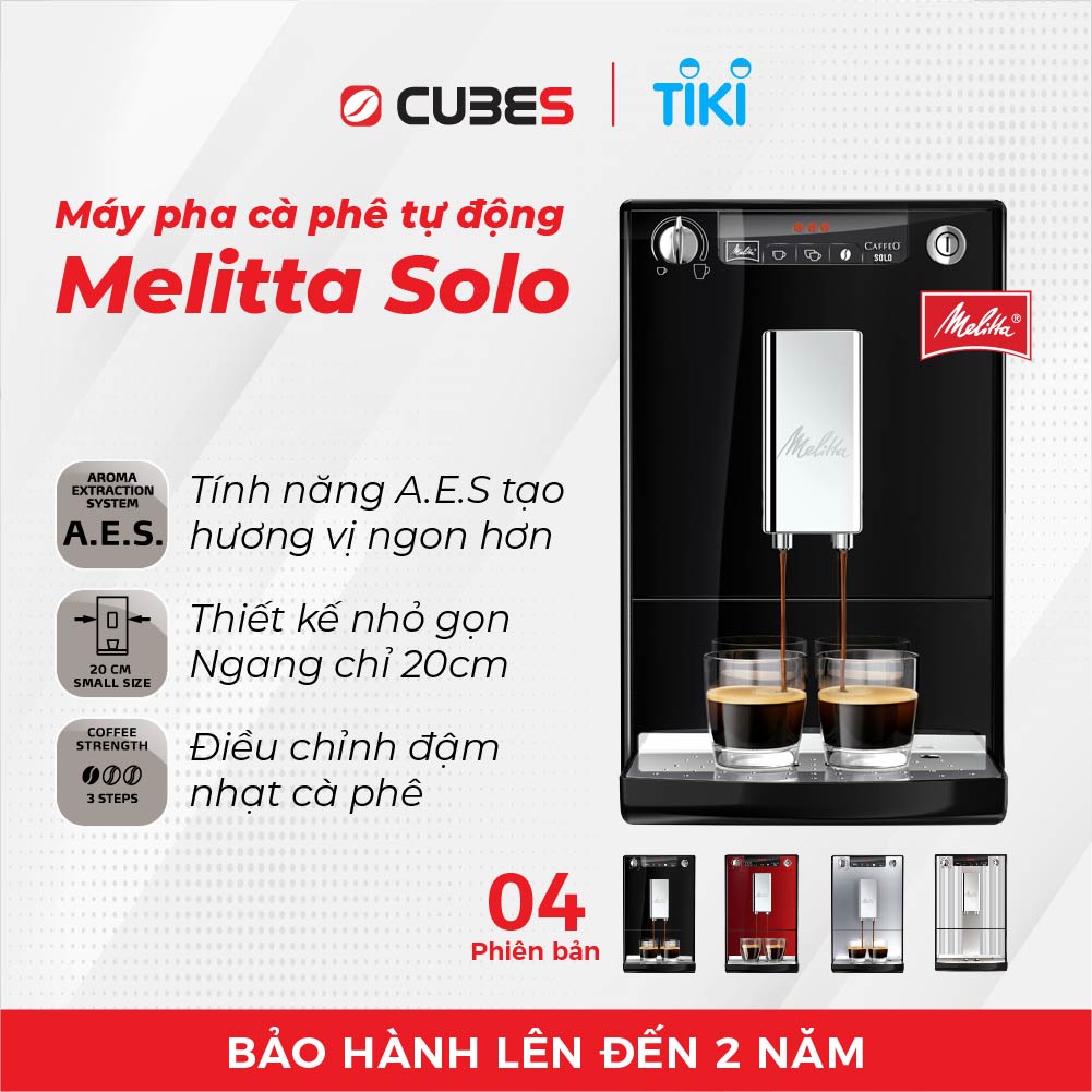 Máy pha cà phê tự động Melitta Cafeo Solo - Hàng nhập khẩu chính hãng 100% từ thương hiệu Melitta, Đức