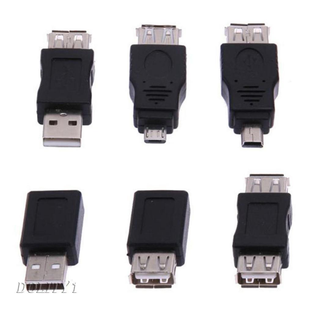 12 bộ chuyển đổi OTG USB 2.0 A nam sang nữ Micro USB Micro-B Mini-B chất lượng cao