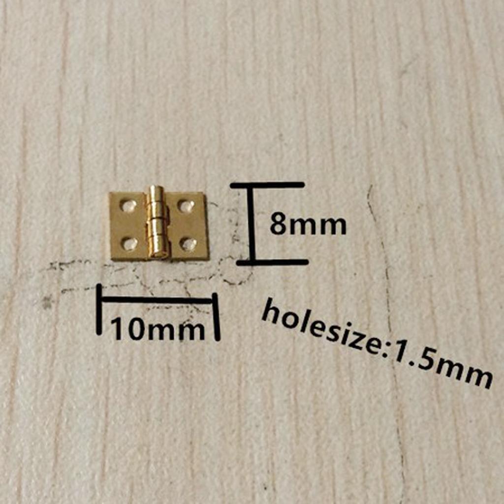 48 Pieces Jewelry Miniature Window Hinge Mini Metal Box Hinges With Screws
