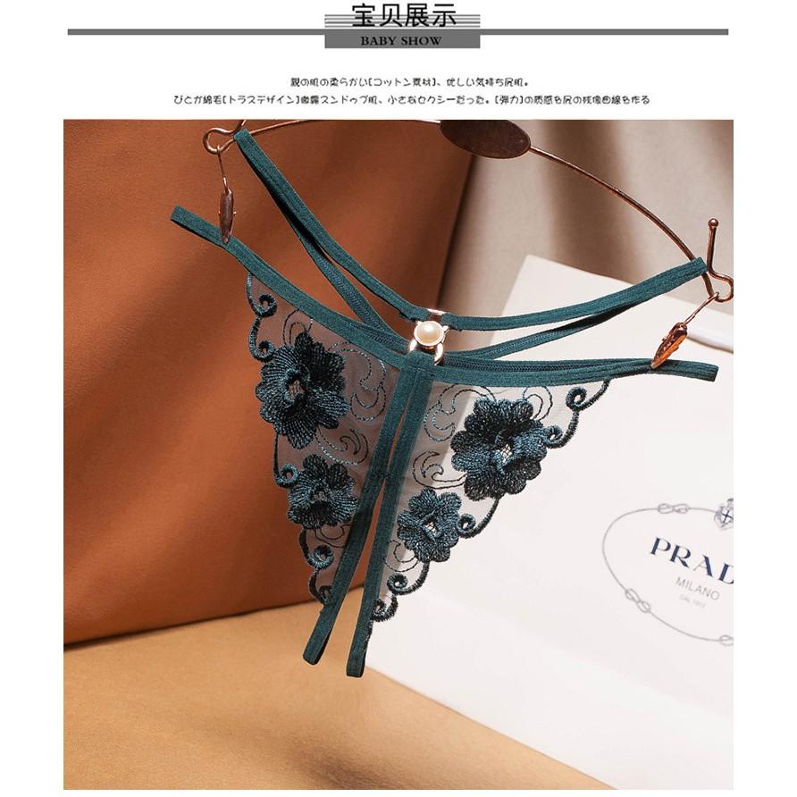 Quần lót nữ ren hoa mềm mại không đường may mặc trong váy dễ thương - quần lọt khe nữ sexy c55