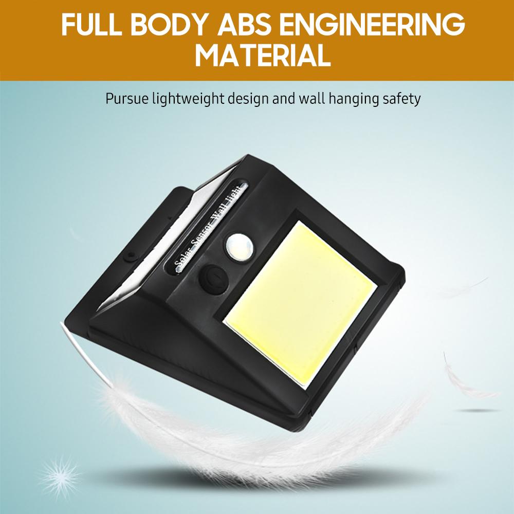 Household Solar Lamp Human Body Sensing Waterproof Solar Outdoor Body Induction Solar Wall Lamp 1200mAh for Courtyard Patio Garden Lighting 48LED Night Lamp No Wiring Required