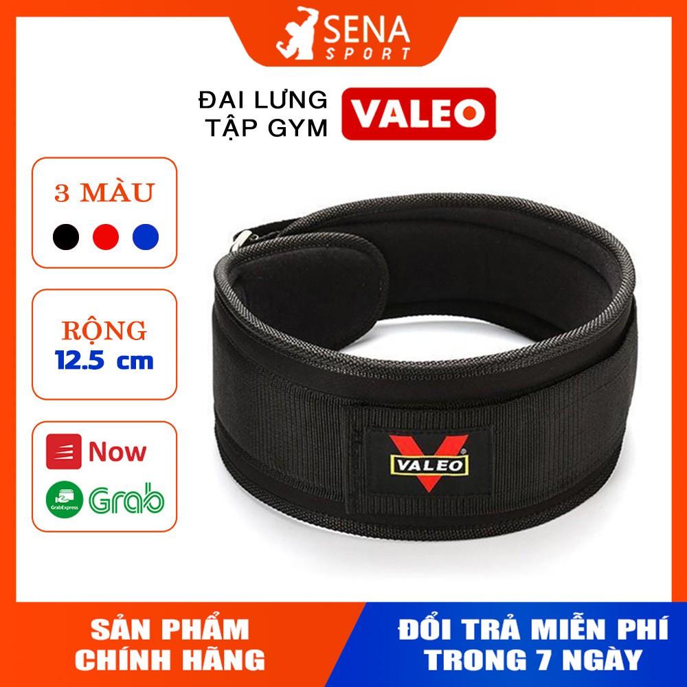 Đai Lưng Mềm Tập Gym VALEO bản 12cm gọn nhẹ, chắc chắn