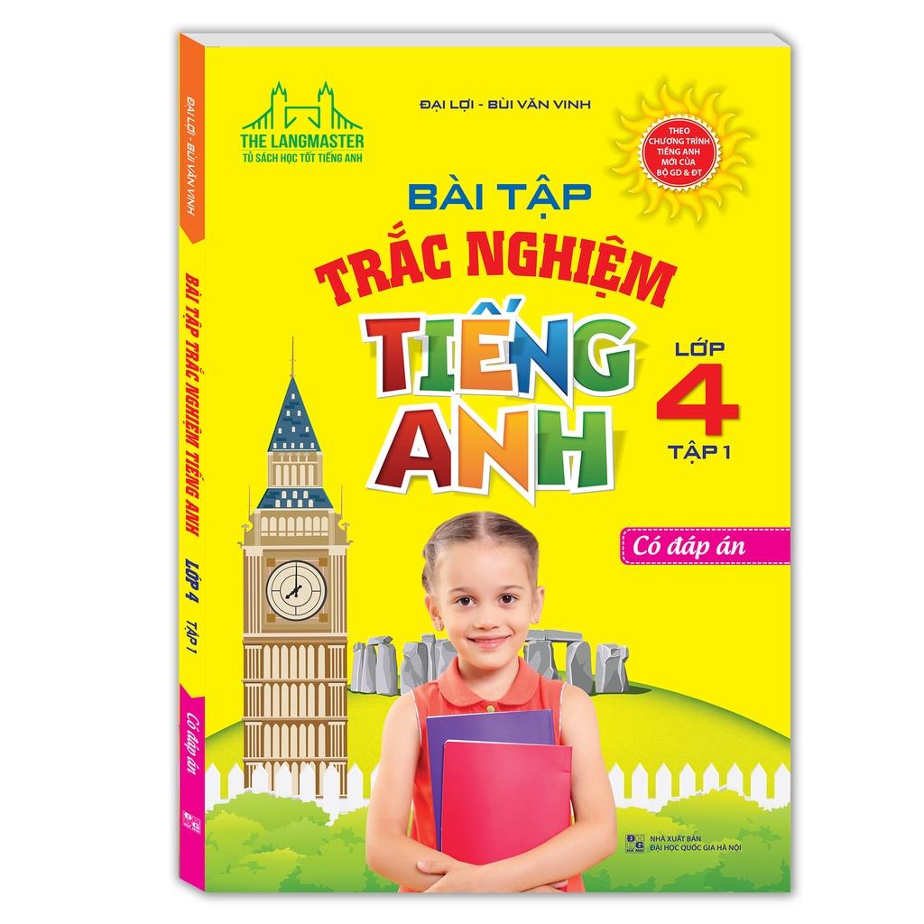 Sách - Combo 2c Bài tập trắc nghiệm tiếng Anh lớp 4
