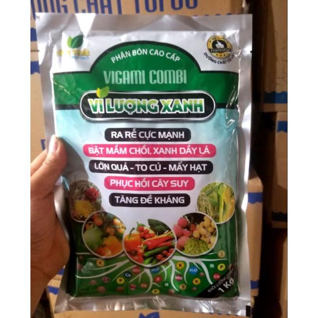 Phân bón Vi Lượng xanh 1kg, Ra rễ cực mạnh, bật mầm chồi, lớn củ, to quả, mẩy hạt