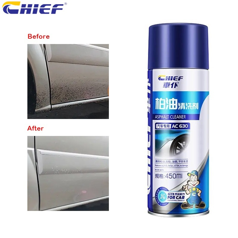 Chai xịt tẩy nhựa đường keo decal băng kính xe ô tô Chief AC630 (dung tích 450ml)