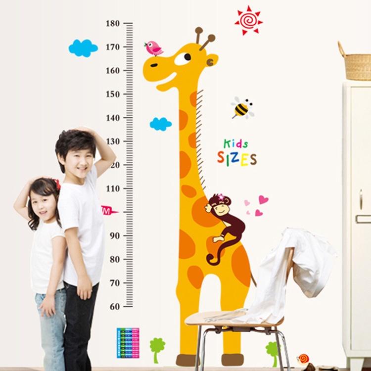 Decal Hươu cao cổ dán tường đo chiều cao cho bé yêu mẫu số 7 - AmyShop