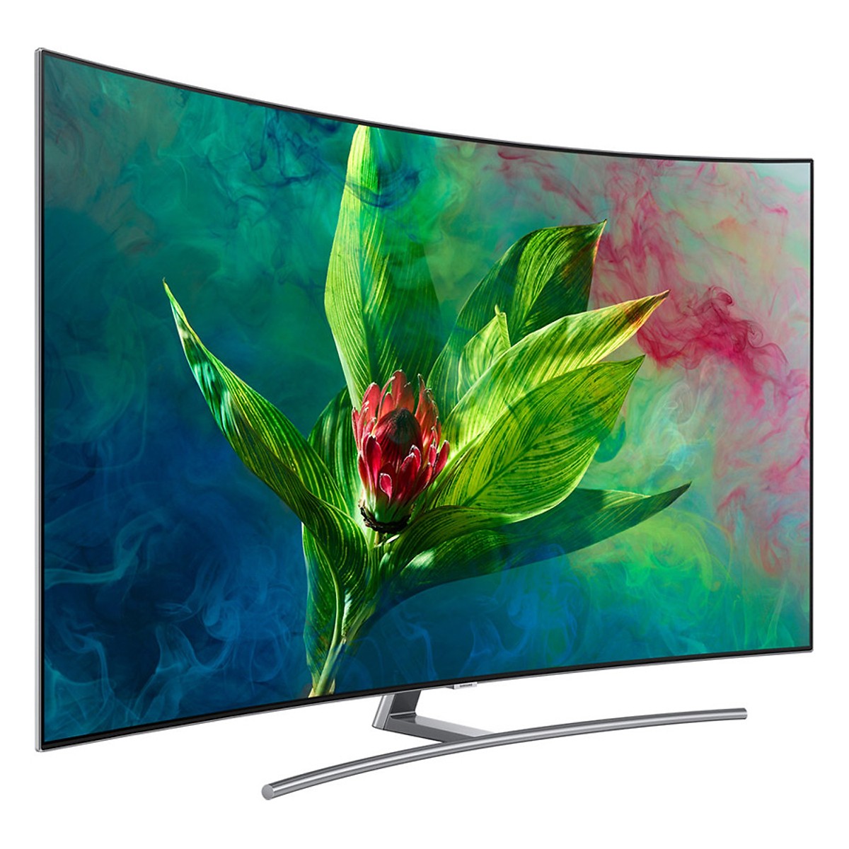 Smart Tivi Màn Hình Cong Samsung 65 inch QLED 4K QA65Q8CNAKXXV - Hàng Chính Hãng + Tặng Khung Treo Cố Định