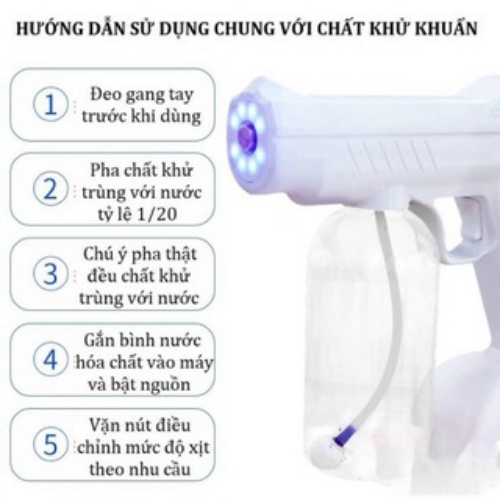 Máy Phun Khử Khuẩn Nano K5 Pro Tia UV, Máy Xịt Khử Khuẩn Cầm Tay, Máy Diệt Khuẩn Nano Siêu Tiện Lợi