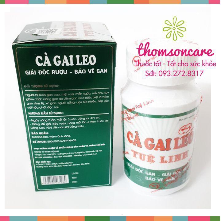 Cà gai leo Tuệ Linh - Giải độc gan -Tuệ Linh - Lọ 60 viên, hạ men gan