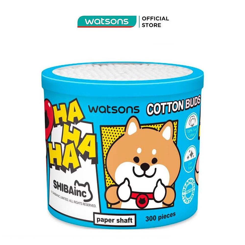 Tăm Bông Thân Giấy Watsons Cotton Buds Shibainc Comics 300pcs