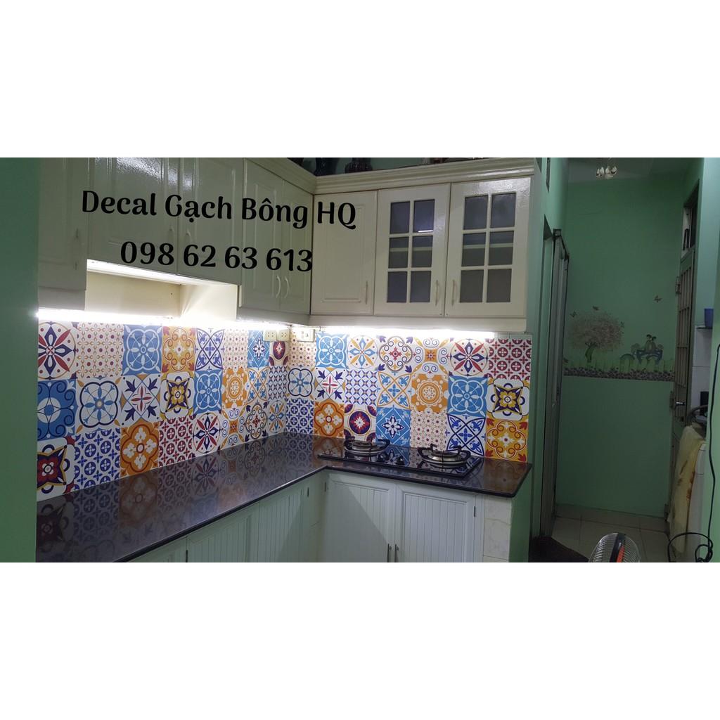 Set 32 ô Decal Gạch bông - Mua 3 Tặng 1 - Decal Dán bếp, dán tường, Trang trí nhà cửa