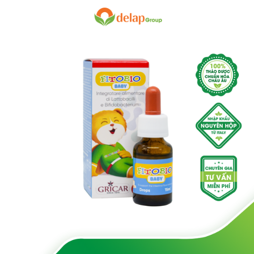Men vi sinh Fitobio Baby - bổ sung lợi khuẩn Probiotics giúp ổn định tiêu hóa, giảm táo bón, khó tiêu cho trẻ