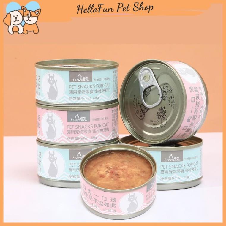 Pate cá ngừ Luscious cho mèo 80gr