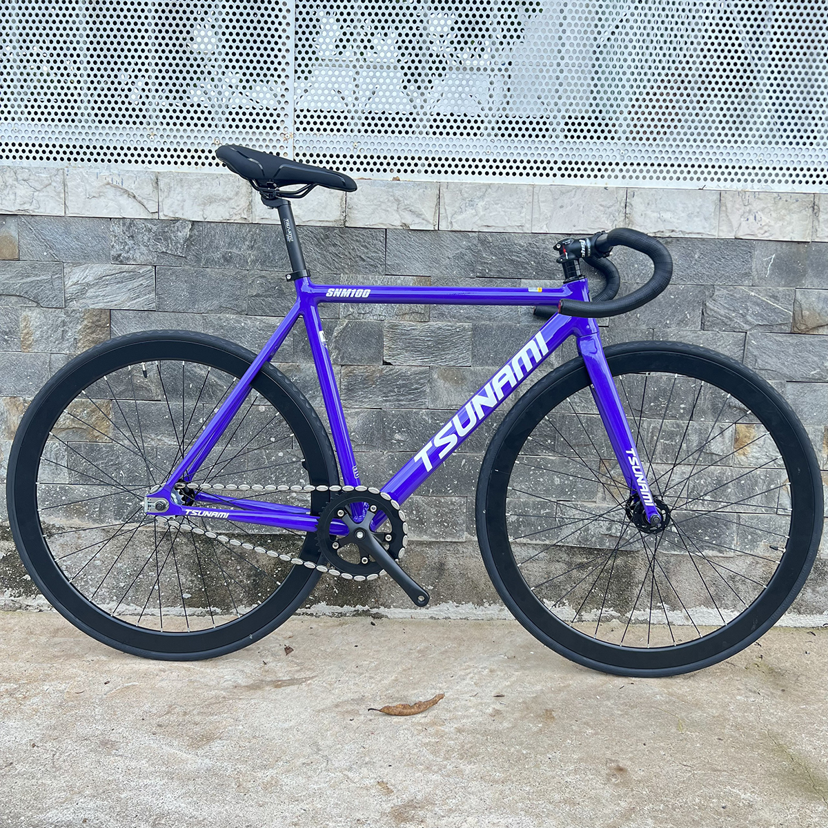 Xe đạp fixed gear TSUNAMI SNM100 cơ bản - Màu tím