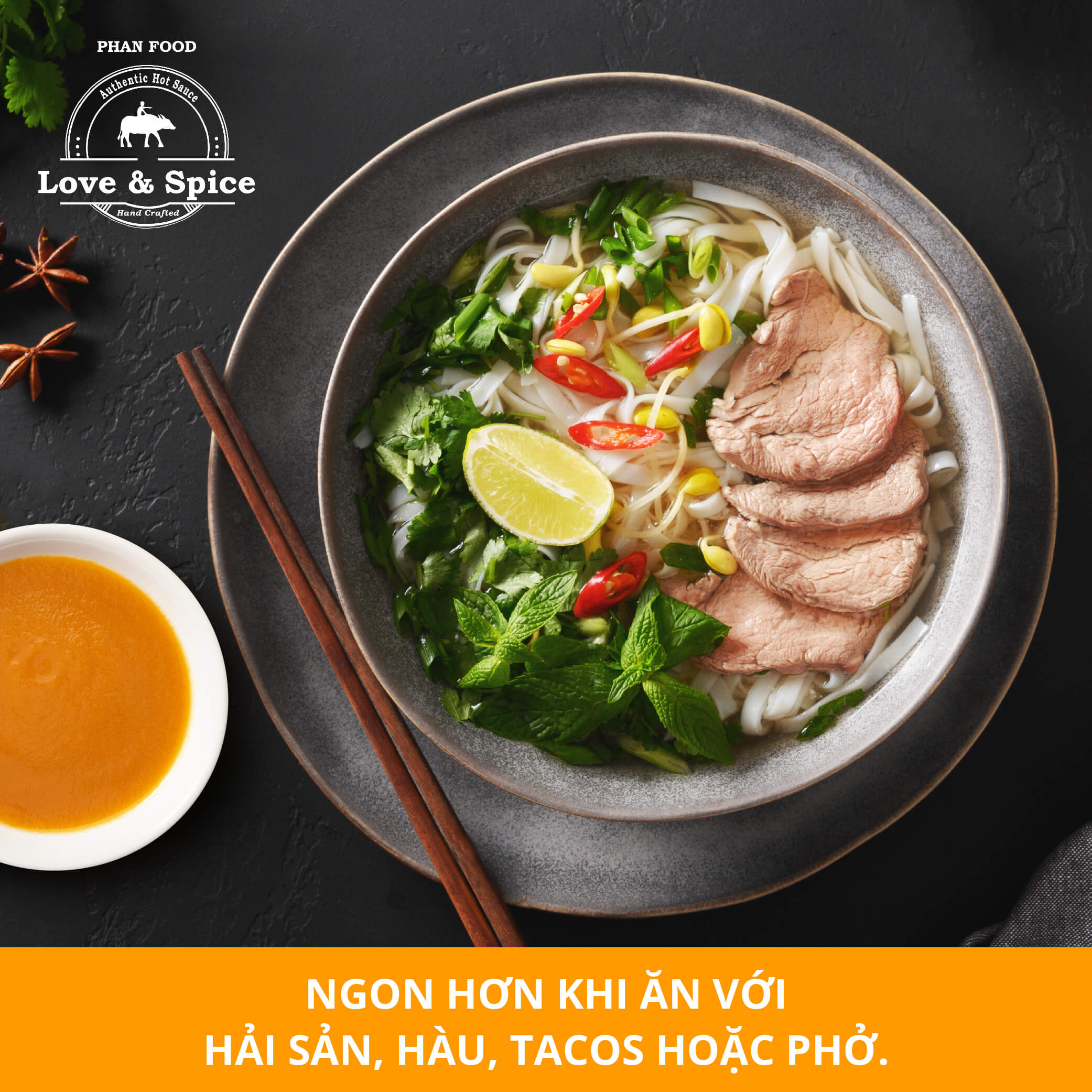 CAY QUÁ ĐÃ - Combo 2 chai tương ớt siêu cay Love & Spice lên men tự nhiên từ ớt Peach Habanero chai 120ml x 2