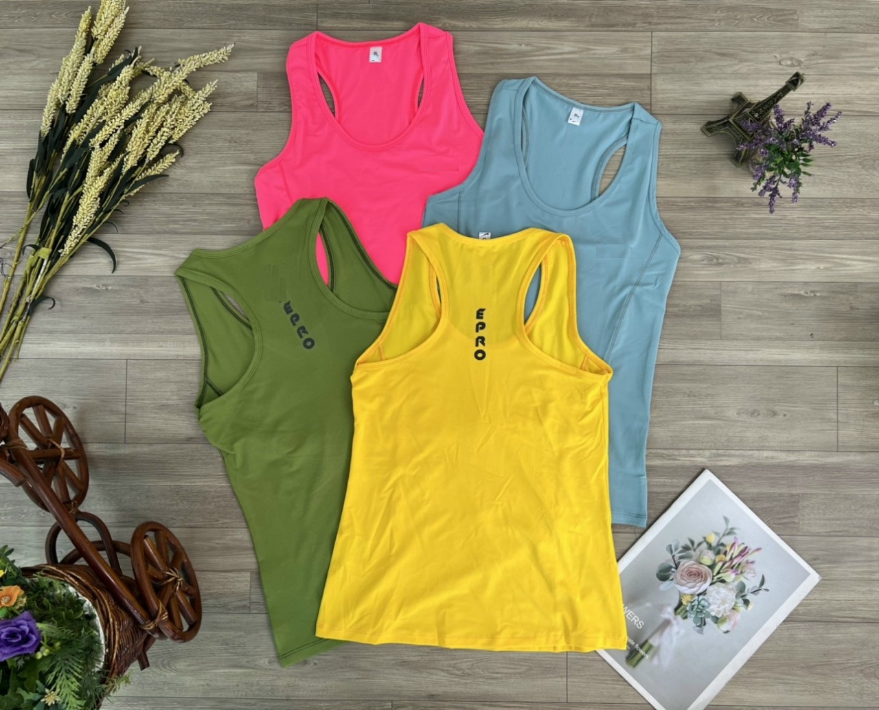 Áo Ba Lỗ Nữ Tập Thể Dục Gym Yoga Fitness