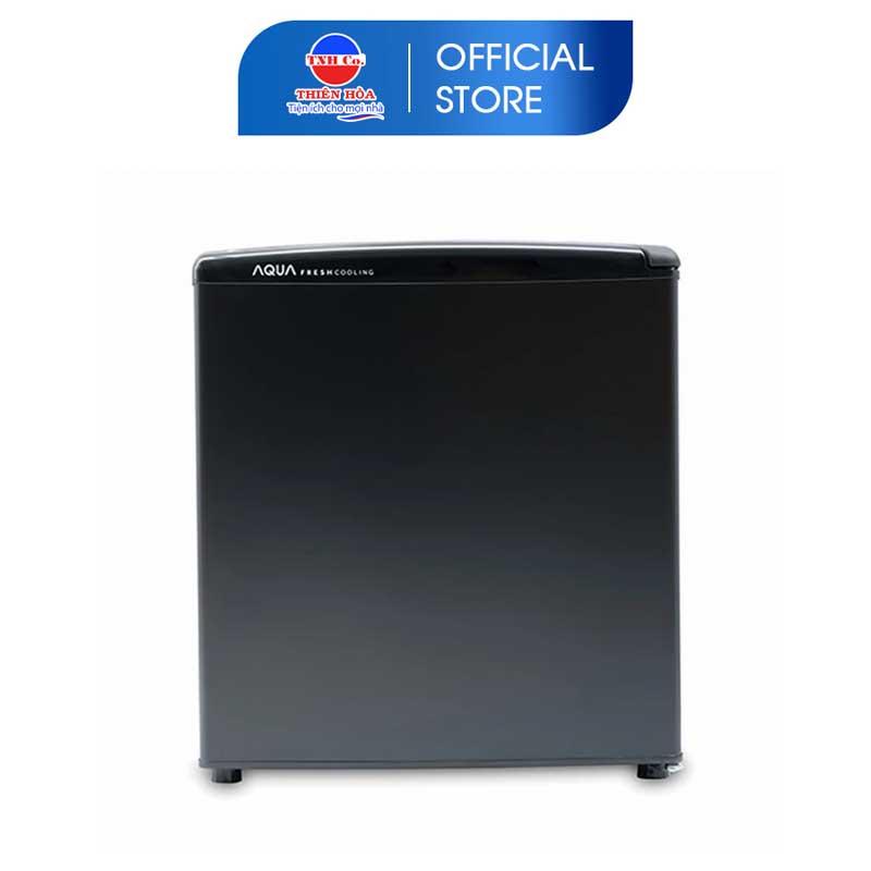 Tủ lạnh Aqua 50 lít AQR-D59FA Tủ lạnh Mini phòng trọ, phòng ngủ, tủ đựng mỹ phẩm cá nhân - Hàng chính hãng